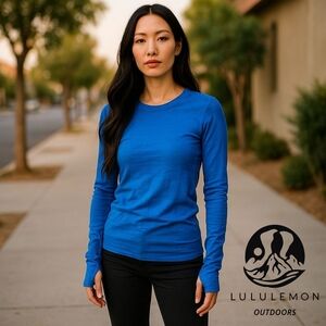 lululemon athletica Women's Blue Long Sleeve Top